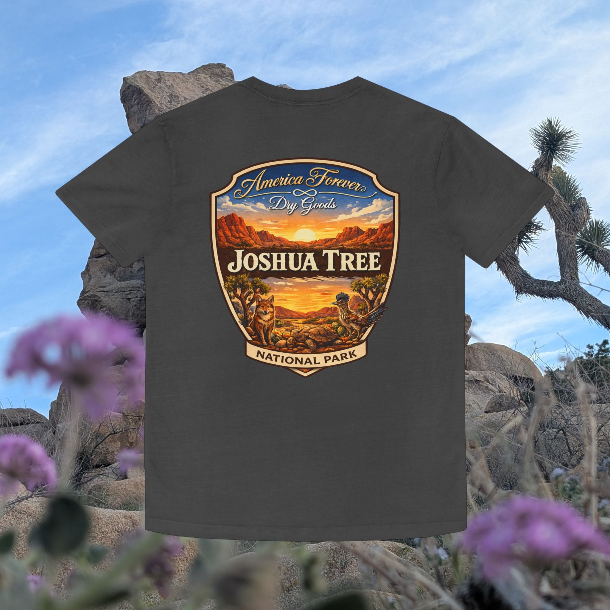 Joshua Tree National Park Vintage Patch T‑Shirt