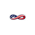 America Forever infinity Logo Sticker